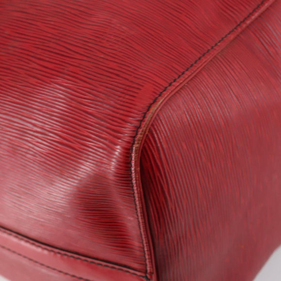 LOUIS VUITTON Epi Keepall 50 Boston Bag Red M42967 LV Auth 142821