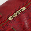 LOUIS VUITTON Epi Keepall 50 Boston Bag Red M42967 LV Auth 142821-17
