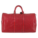 LOUIS VUITTON Epi Keepall 50 Boston Bag Red M42967 LV Auth 142821-3