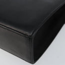 Salvatore Ferragamo Gancini Shoulder Bag Leather Black Gold Auth 142822-15