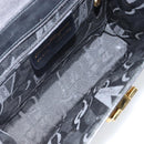 Salvatore Ferragamo Gancini Shoulder Bag Leather Black Gold Auth 142822-11