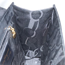 Salvatore Ferragamo Gancini Shoulder Bag Leather Black Gold Auth 142822-18