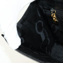 Salvatore Ferragamo Gancini Shoulder Bag Leather Black Gold Auth 142822-23