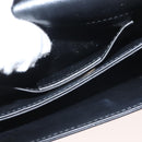 Salvatore Ferragamo Gancini Chain Shoulder Bag Leather Gold Auth 142823-20