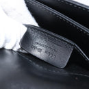 Salvatore Ferragamo Gancini Chain Shoulder Bag Leather Gold Auth 142823-21