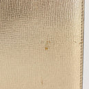 Salvatore Ferragamo Gancini Chain Shoulder Bag Leather Gold Auth 142823-4