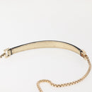 Salvatore Ferragamo Gancini Chain Shoulder Bag Leather Gold Auth 142823-9