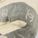 CHANEL Tote Bag Canvas Ivory Gold CC Auth 142826-16