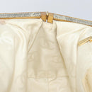 CHANEL Tote Bag Canvas Ivory Gold CC Auth 142826-19