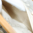 CHANEL Tote Bag Canvas Ivory Gold CC Auth 142826-20