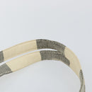 CHANEL Tote Bag Canvas Ivory Gold CC Auth 142826-8