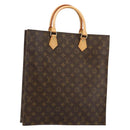 LOUIS VUITTON Monogram Sac Plat Hand Bag M51140 LV Auth 142831-1