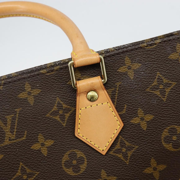 LOUIS VUITTON Monogram Sac Plat Hand Bag M51140 LV Auth 142831
