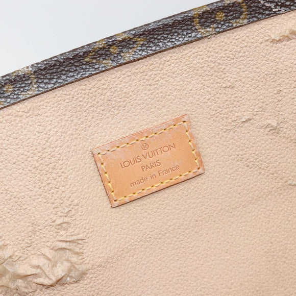 LOUIS VUITTON Monogram Sac Plat Hand Bag M51140 LV Auth 142831