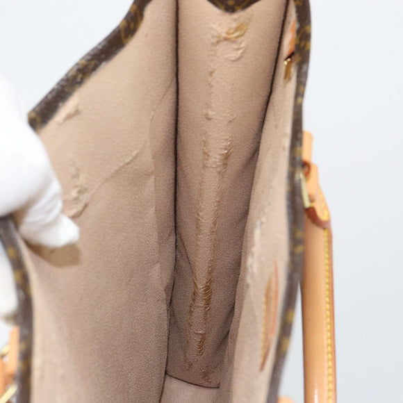 LOUIS VUITTON Monogram Sac Plat Hand Bag M51140 LV Auth 142831