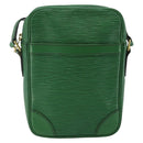 LOUIS VUITTON Epi Danube Shoulder Bag Green M45634 LV Auth 142833-13