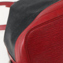 LOUIS VUITTON Epi Noe Shoulder Bag Bicolor Black Red M44017 LV Auth 142834-11