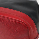 LOUIS VUITTON Epi Noe Shoulder Bag Bicolor Black Red M44017 LV Auth 142834-12