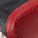 LOUIS VUITTON Epi Noe Shoulder Bag Bicolor Black Red M44017 LV Auth 142834-13