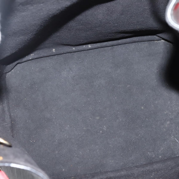 LOUIS VUITTON Epi Noe Shoulder Bag Bicolor Black Red M44017 LV Auth 142834