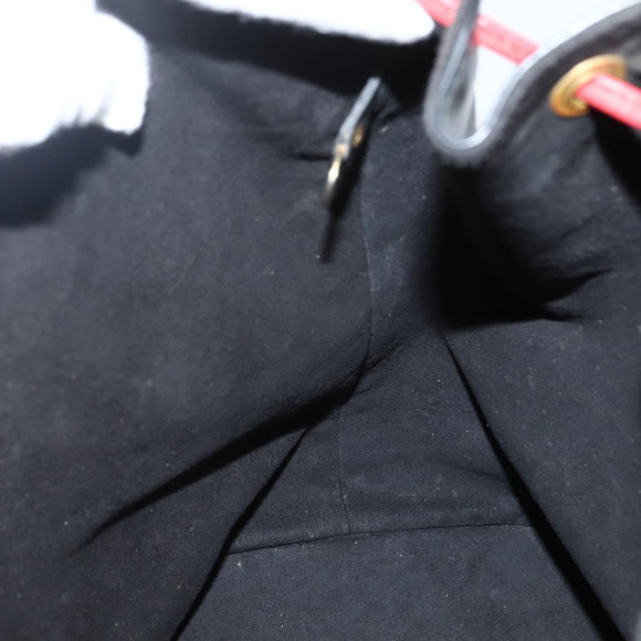 LOUIS VUITTON Epi Noe Shoulder Bag Bicolor Black Red M44017 LV Auth 142834