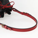 LOUIS VUITTON Epi Noe Shoulder Bag Bicolor Black Red M44017 LV Auth 142834-7