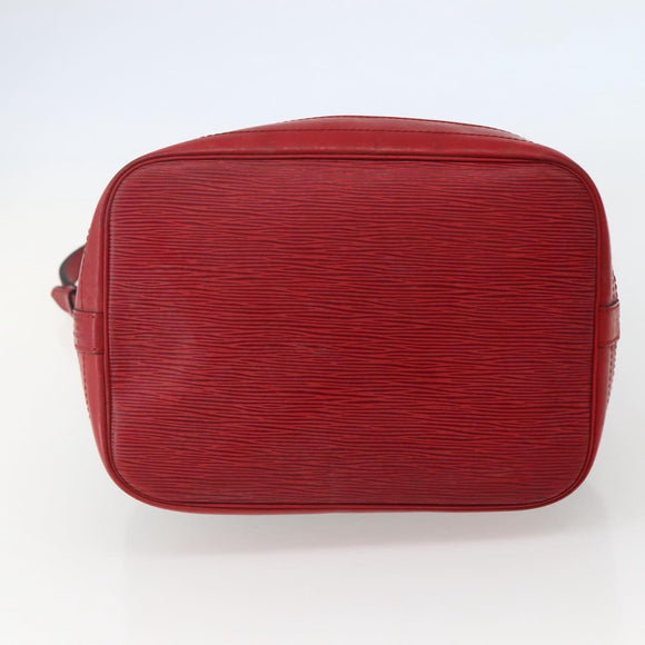 LOUIS VUITTON Epi Noe Shoulder Bag Bicolor Black Red M44017 LV Auth 142834