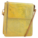 LOUIS VUITTON Monogram Vernis Motto Accessory Pouch Gris M91030 LV Auth 142835-1