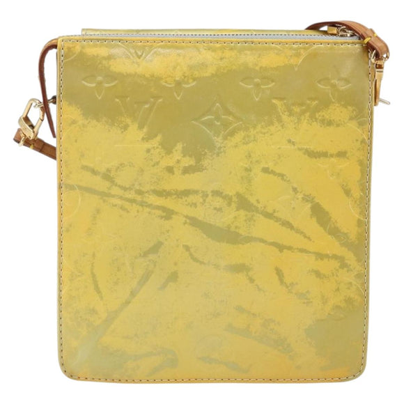 LOUIS VUITTON Monogram Vernis Motto Accessory Pouch Gris M91030 LV Auth 142835