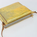 LOUIS VUITTON Monogram Vernis Motto Accessory Pouch Gris M91030 LV Auth 142835-6