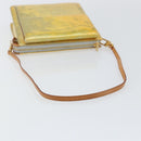 LOUIS VUITTON Monogram Vernis Motto Accessory Pouch Gris M91030 LV Auth 142835-7