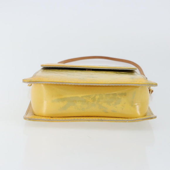 LOUIS VUITTON Monogram Vernis Motto Accessory Pouch Gris M91030 LV Auth 142835