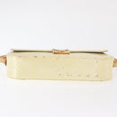 LOUIS VUITTON Monogram Vernis Malibu Street Bag Perle M91507 LV Auth 142836-10