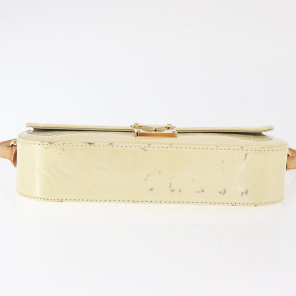 LOUIS VUITTON Monogram Vernis Malibu Street Bag Perle M91507 LV Auth 142836