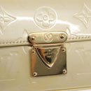 LOUIS VUITTON Monogram Vernis Malibu Street Bag Perle M91507 LV Auth 142836-16