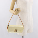 LOUIS VUITTON Monogram Vernis Malibu Street Bag Perle M91507 LV Auth 142836-24