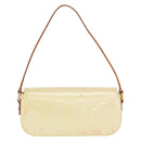 LOUIS VUITTON Monogram Vernis Malibu Street Bag Perle M91507 LV Auth 142836-3
