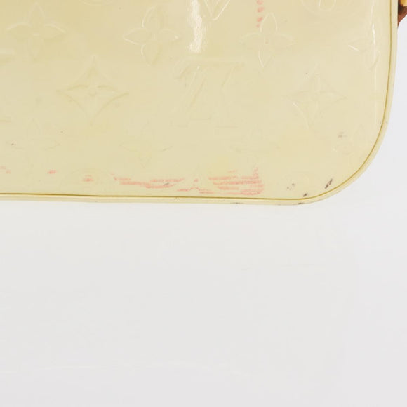LOUIS VUITTON Monogram Vernis Malibu Street Bag Perle M91507 LV Auth 142836