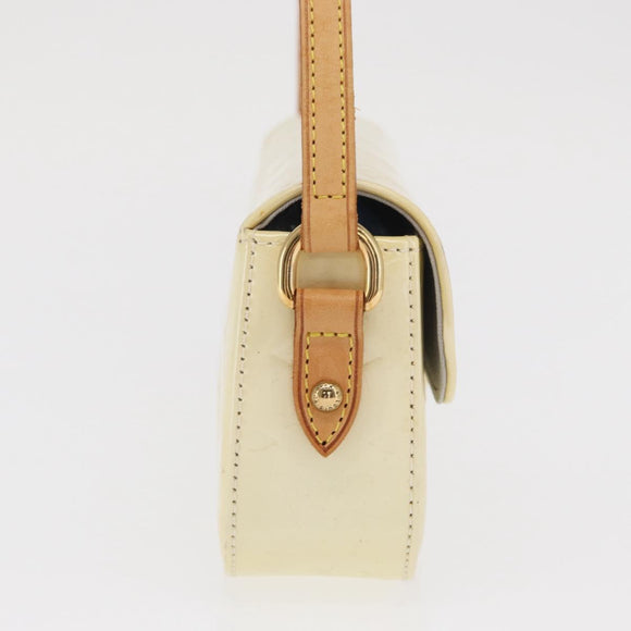 LOUIS VUITTON Monogram Vernis Malibu Street Bag Perle M91507 LV Auth 142836