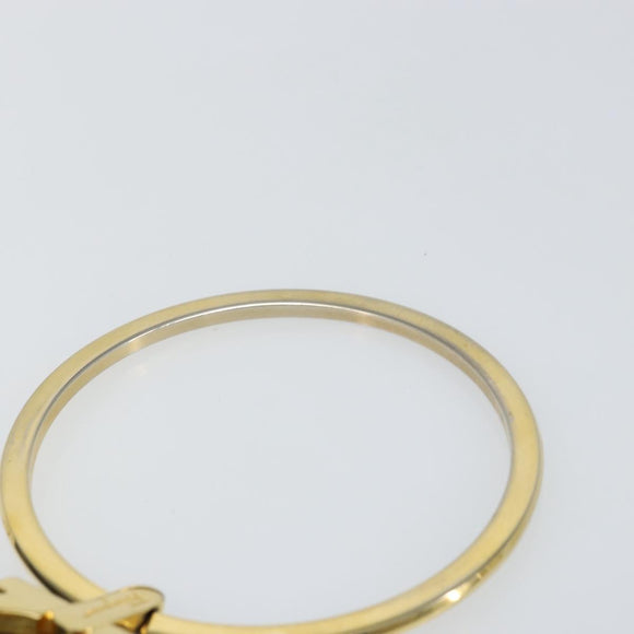 Salvatore Ferragamo Gancini Hand Bag Leather Black Gold Auth 142837