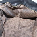 Salvatore Ferragamo Gancini Shoulder Bag Leather Black Silver Auth 142838-21