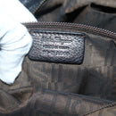 Salvatore Ferragamo Gancini Shoulder Bag Leather Black Silver Auth 142838-12