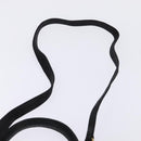 CELINE Hand Bag Leather 2way Black Gold Auth 142840-14