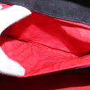 CELINE Hand Bag Leather 2way Black Gold Auth 142840-21