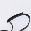 CELINE Trapeze Hand Bag Leather Canvas 2way Beige Black Orange Auth 142841-15