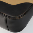 GUCCI Bamboo Web Sherry Line Bag Canvas 2way Beige 001 4058 1705 Auth 142842-10