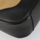 GUCCI Bamboo Web Sherry Line Bag Canvas 2way Beige 001 4058 1705 Auth 142842-16