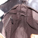 GUCCI Bamboo Web Sherry Line Bag Canvas 2way Beige 001 4058 1705 Auth 142842-20