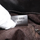 GUCCI Bamboo Web Sherry Line Bag Canvas 2way Beige 001 4058 1705 Auth 142842-12