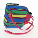 Gianni Versace Backpack Canvas Multicolor Gold Auth 142845V-9